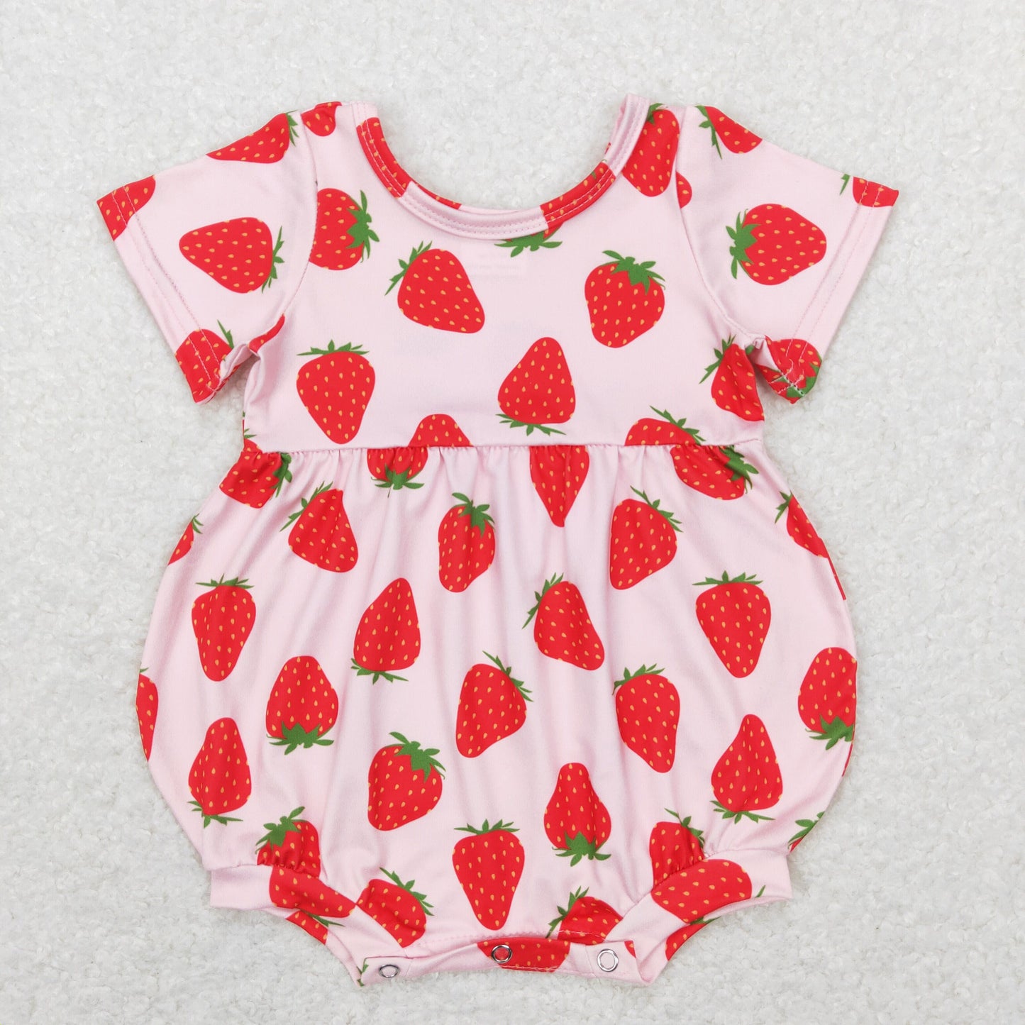 Sibling Baby Girls Strawberry Flowers Top Bell Bottom Pants Clothes Sets Rompers