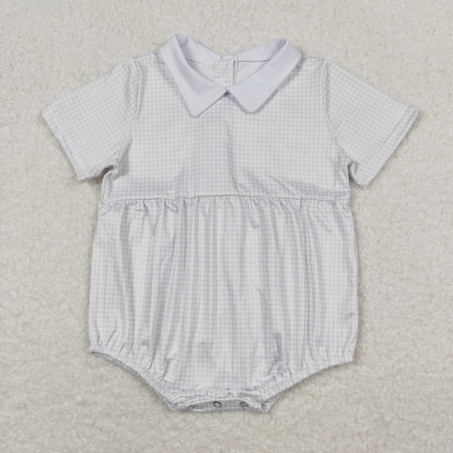 Sibling Baby Boys Girls Pink White Checked Rompers