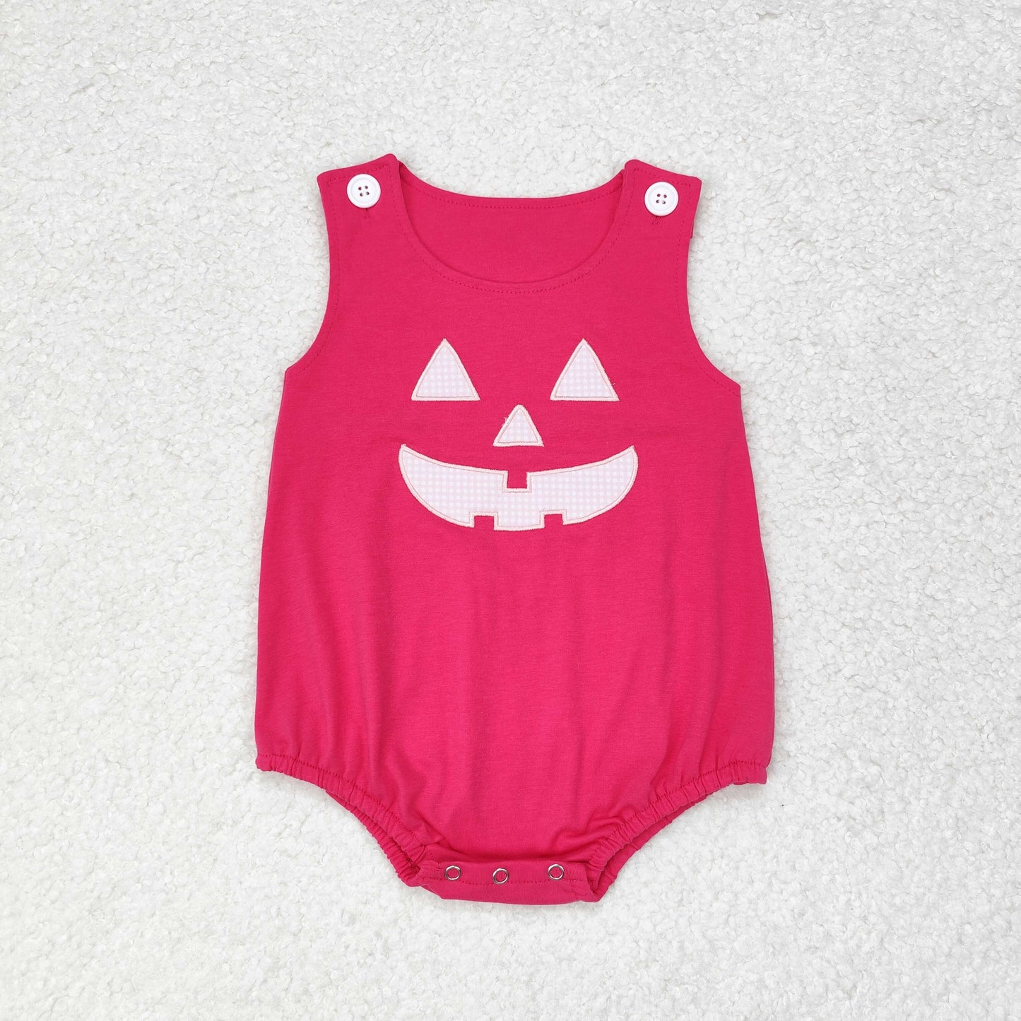 Sibling Baby Boys Girls Embroidery Ghosts Pumpkins Halloween Rompers