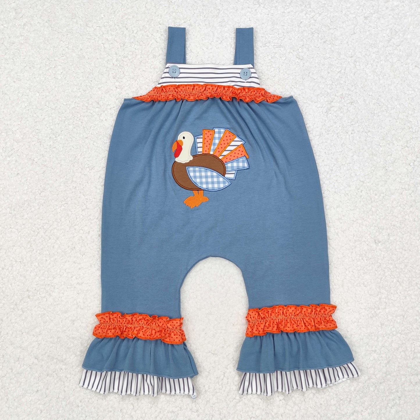 Sibling Baby Girls Embroidery Pants Romper Jumpsuits