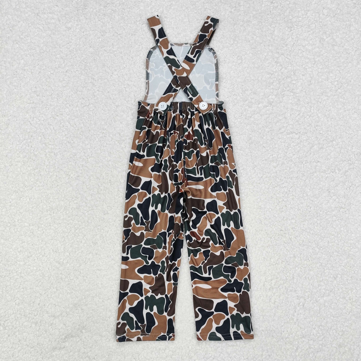 Sibling Baby Boys Girls Southern Camo Straps Pant Jumpsuits