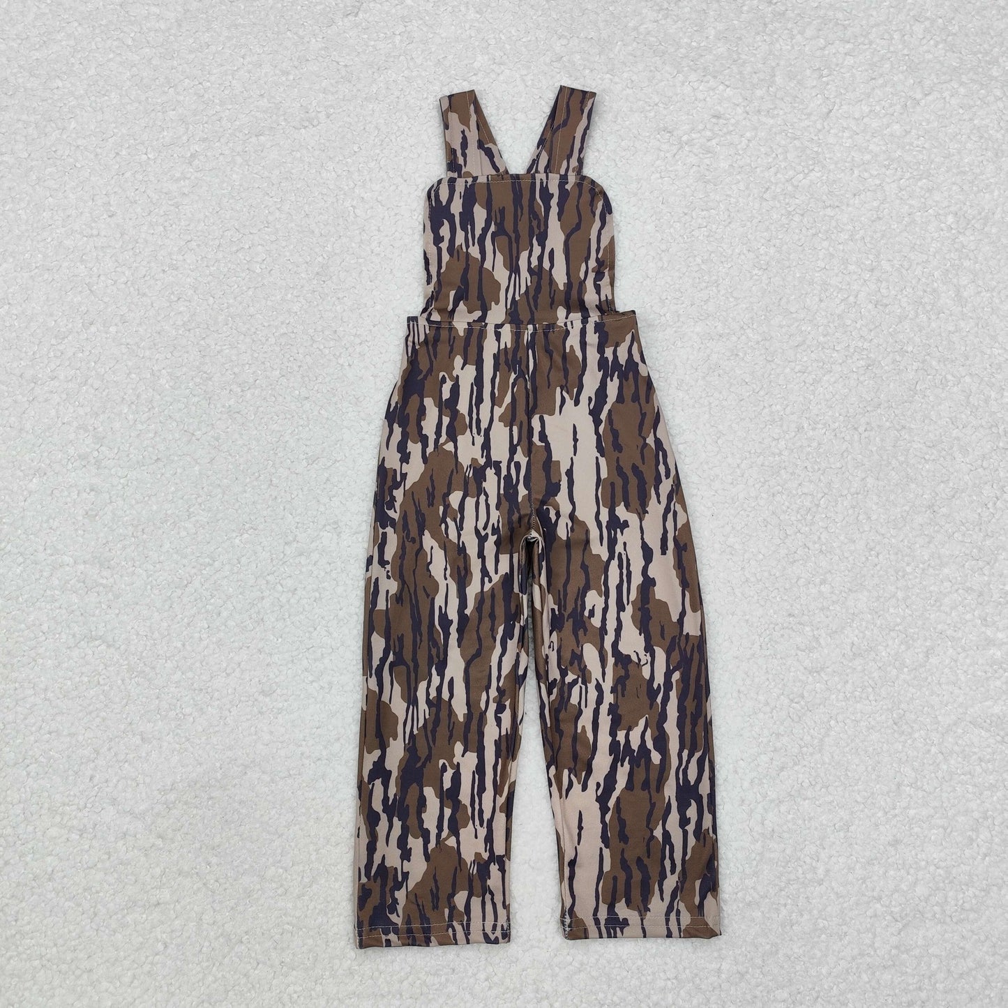 Sibling Baby Boys Girls Southern Camo Straps Pant Jumpsuits