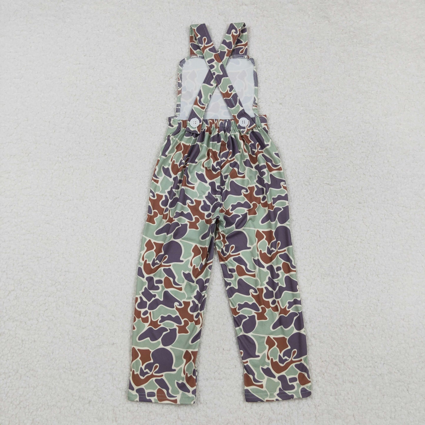 Sibling Baby Boys Girls Southern Camo Straps Pant Jumpsuits