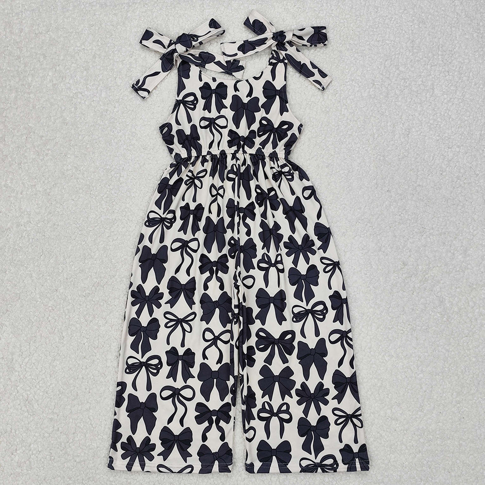 Black Bows Straps Girls Jumpsuits Rompers SR2524