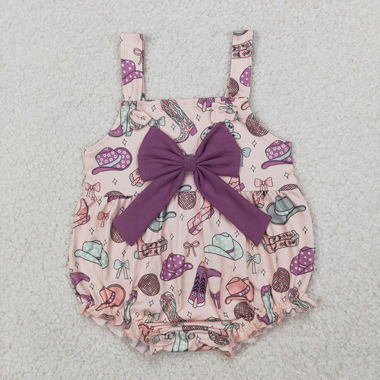 baby Girls western boots hats straps romper SR2897