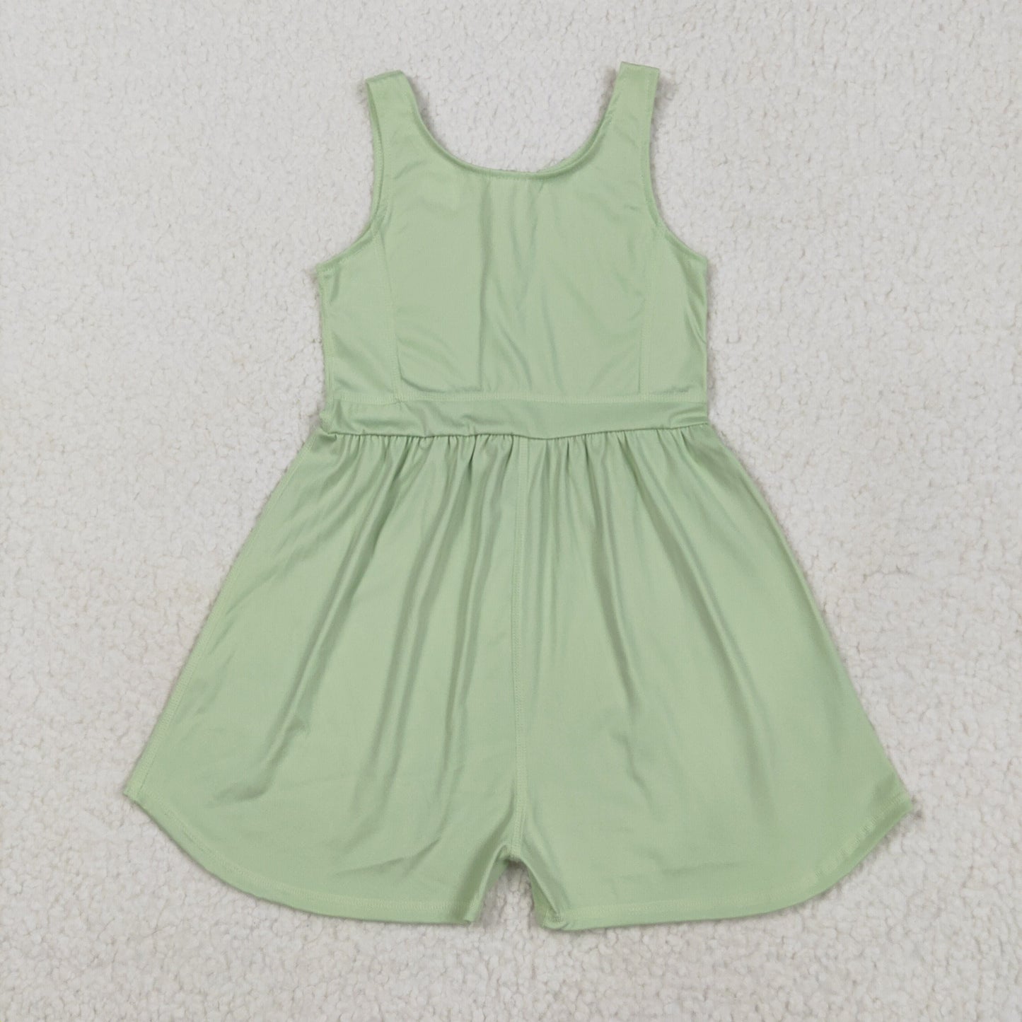 Sibling Baby Girls Colorful Sleeveless Yoga Jumpsuits