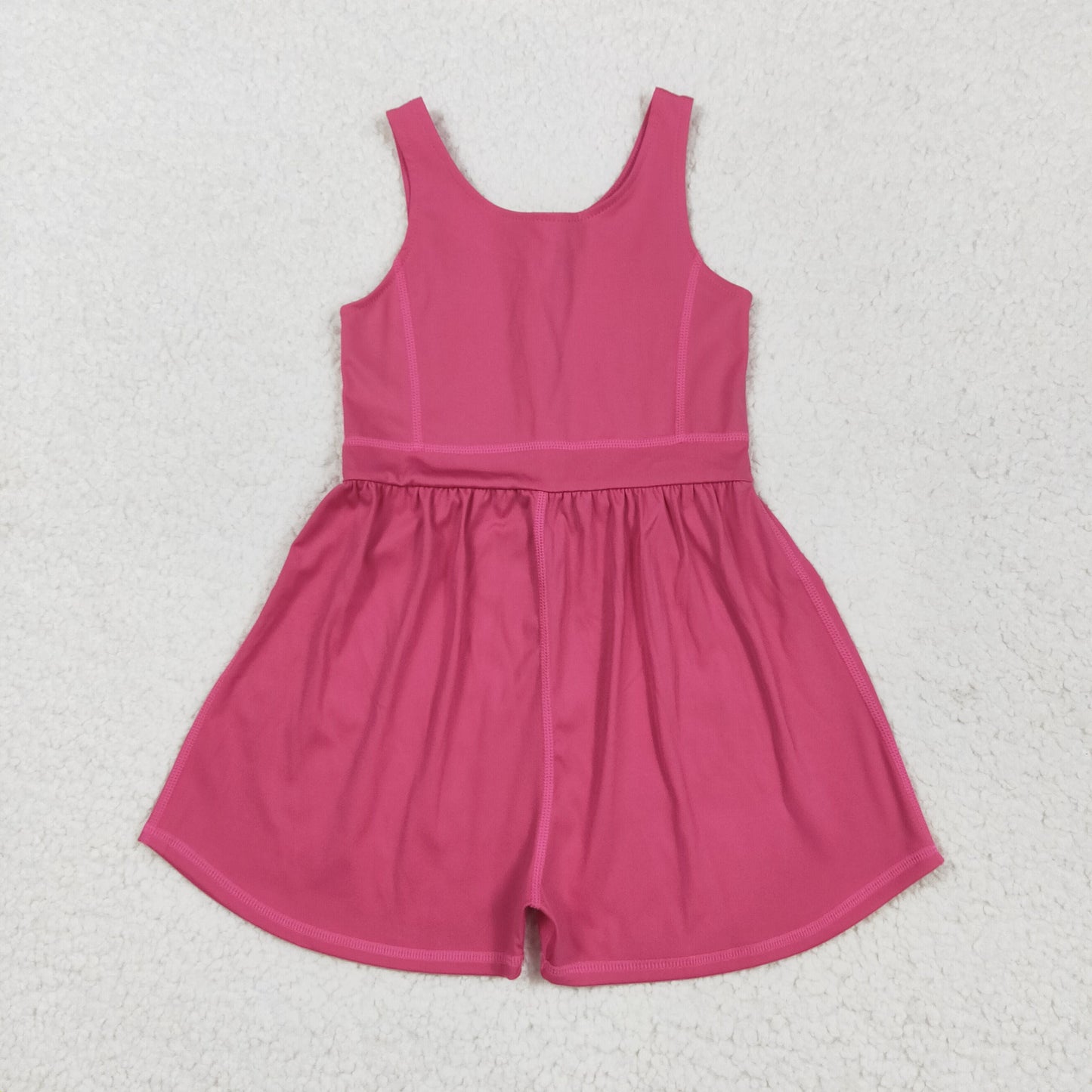 Sibling Baby Girls Colorful Sleeveless Yoga Jumpsuits