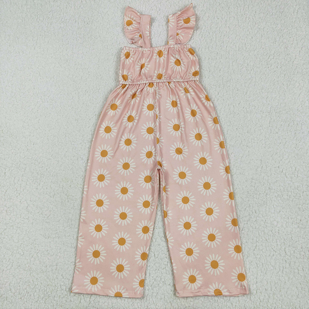 Sun Flowers Straps Girls Jumpsuits Rompers SR3052