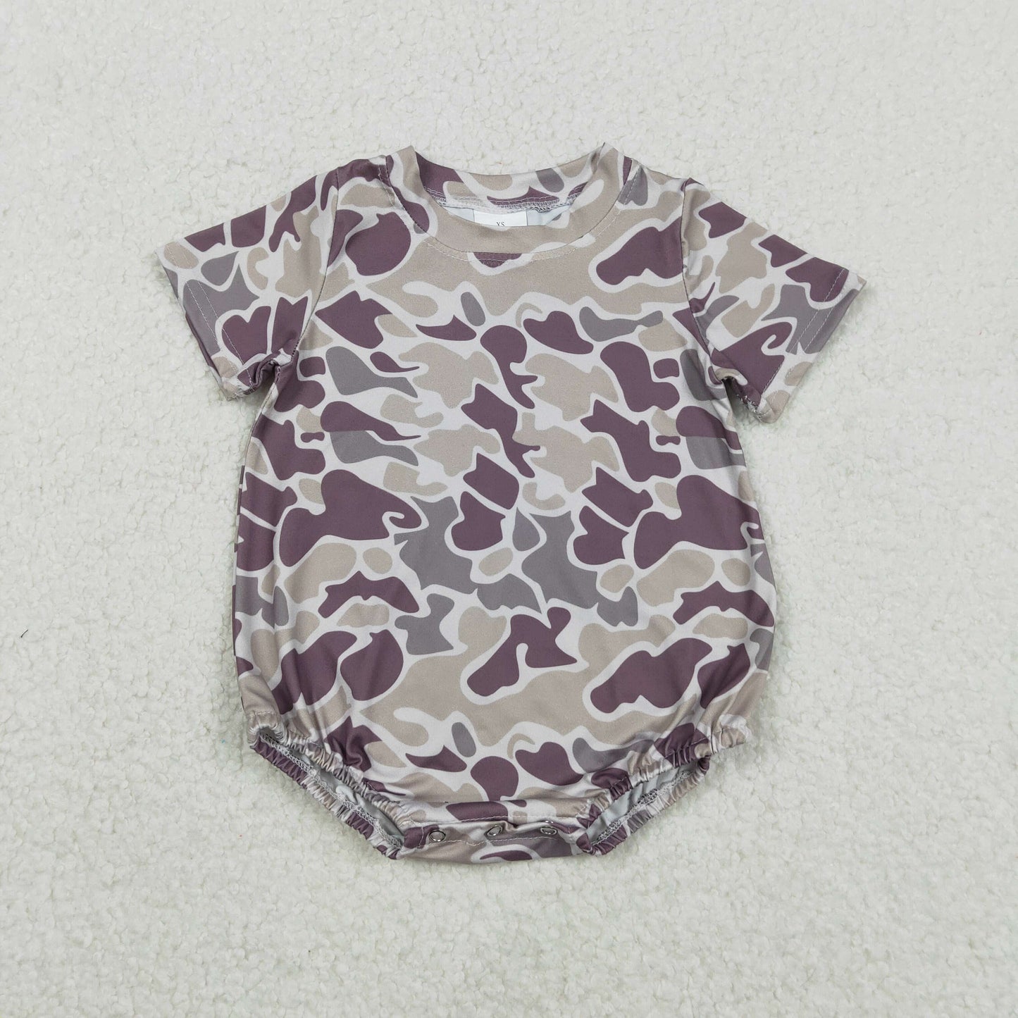 Sibling Baby Boys Short Sleeves Southern Camo Rompers