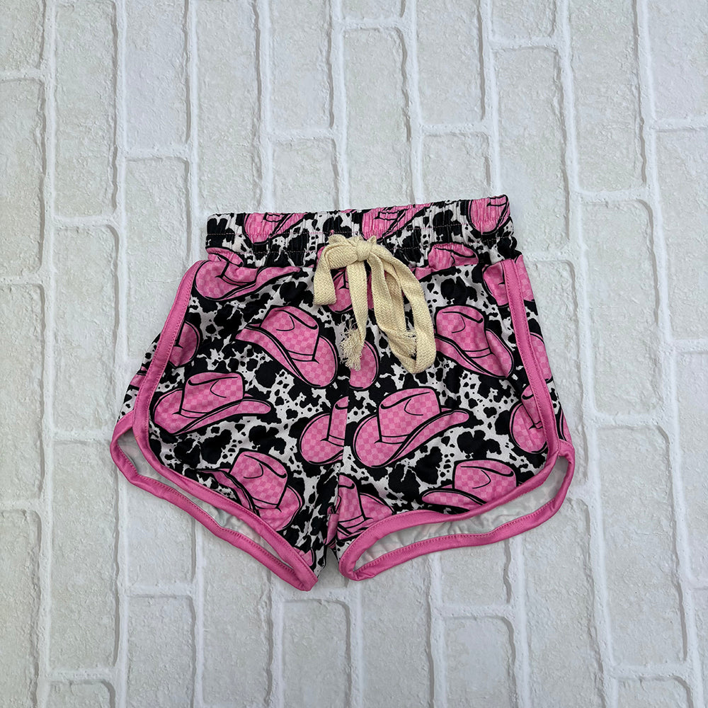 cowgirls hat printed shorts SS0091