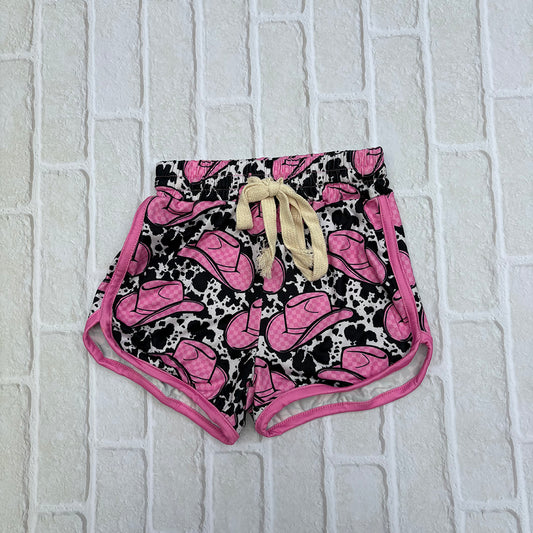 cowgirls hat printed shorts SS0091