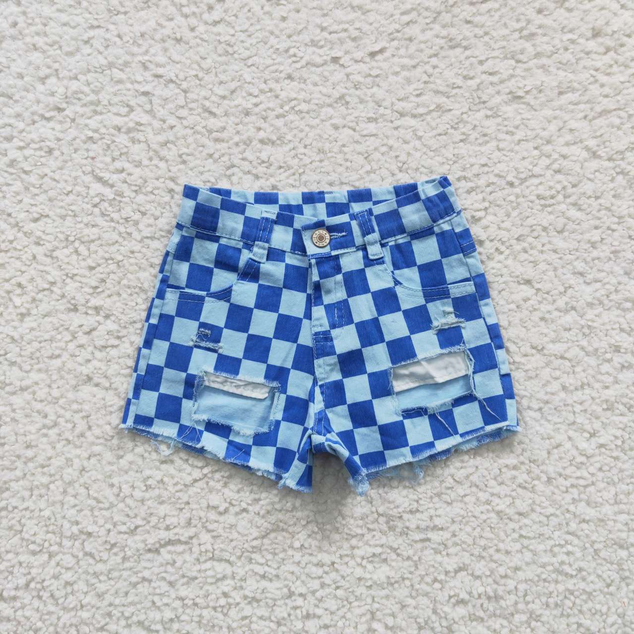 Sibling Baby Girls Denim Shorts Bottom