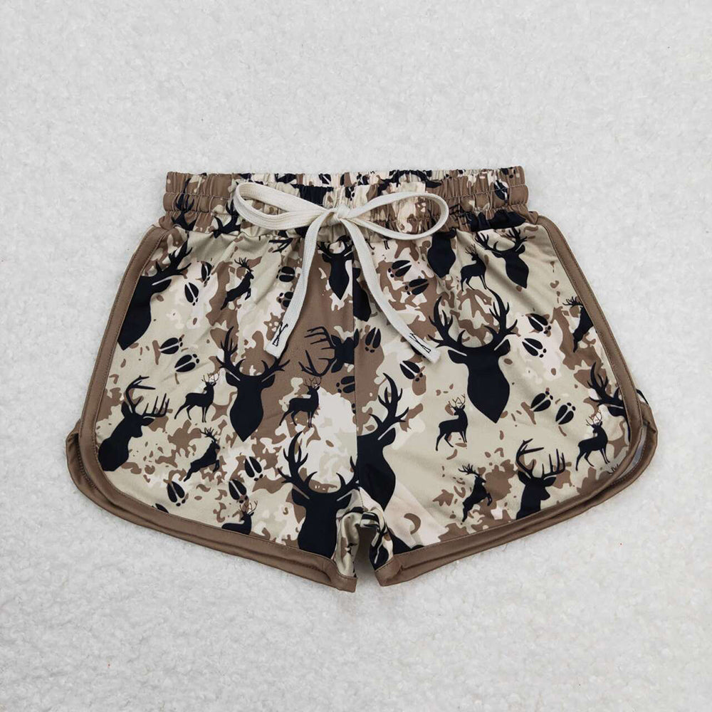 SS0144  baby girl clothes deer hunting camouflage sports summer shorts