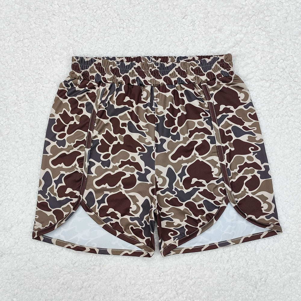 SS0367  adult clothes dark green camouflage women summer shorts