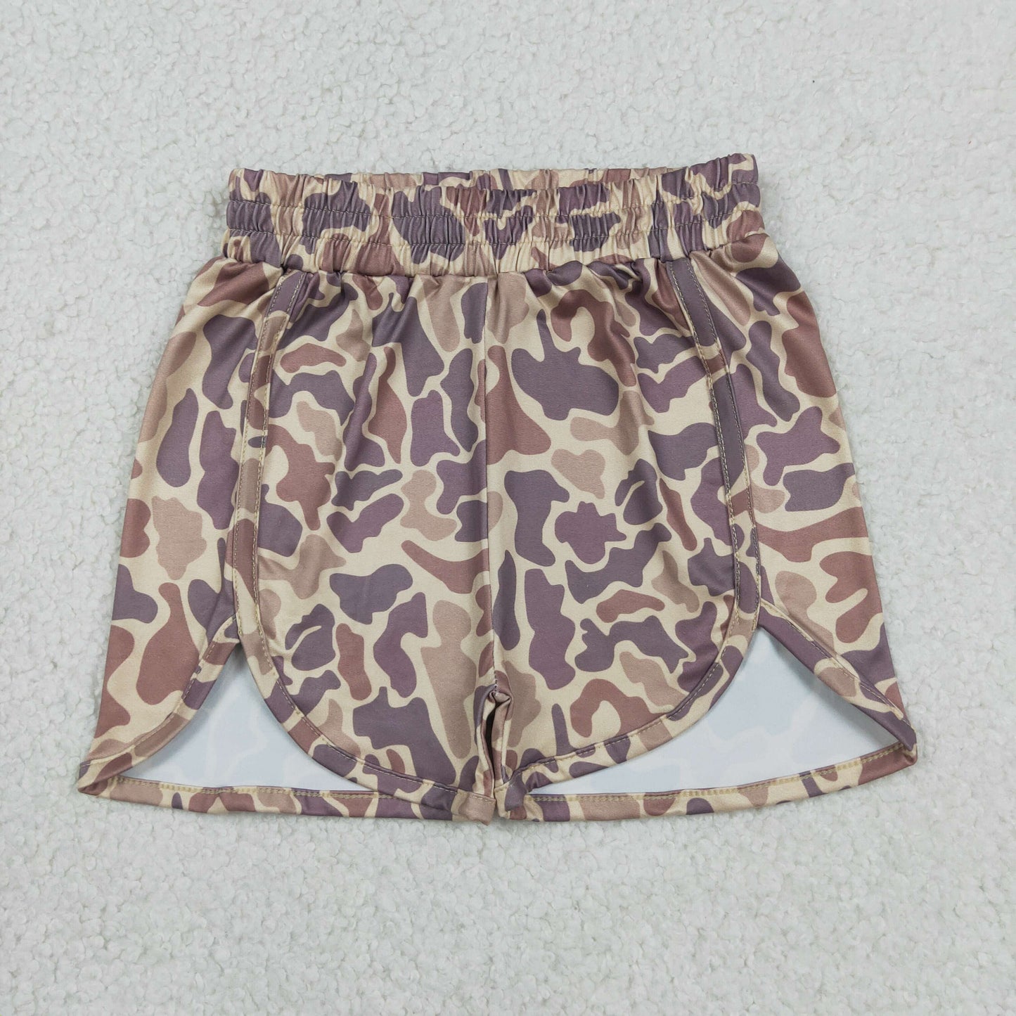 Mama and Me Girls Boys Southern Khaki Brown Camo Shorts Bottoms