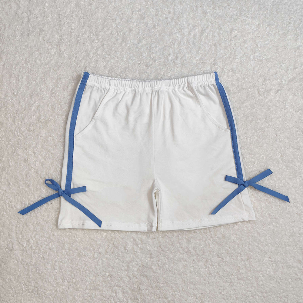 Sibling Baby Girls Cotton Bows Sports Shorts Bottoms