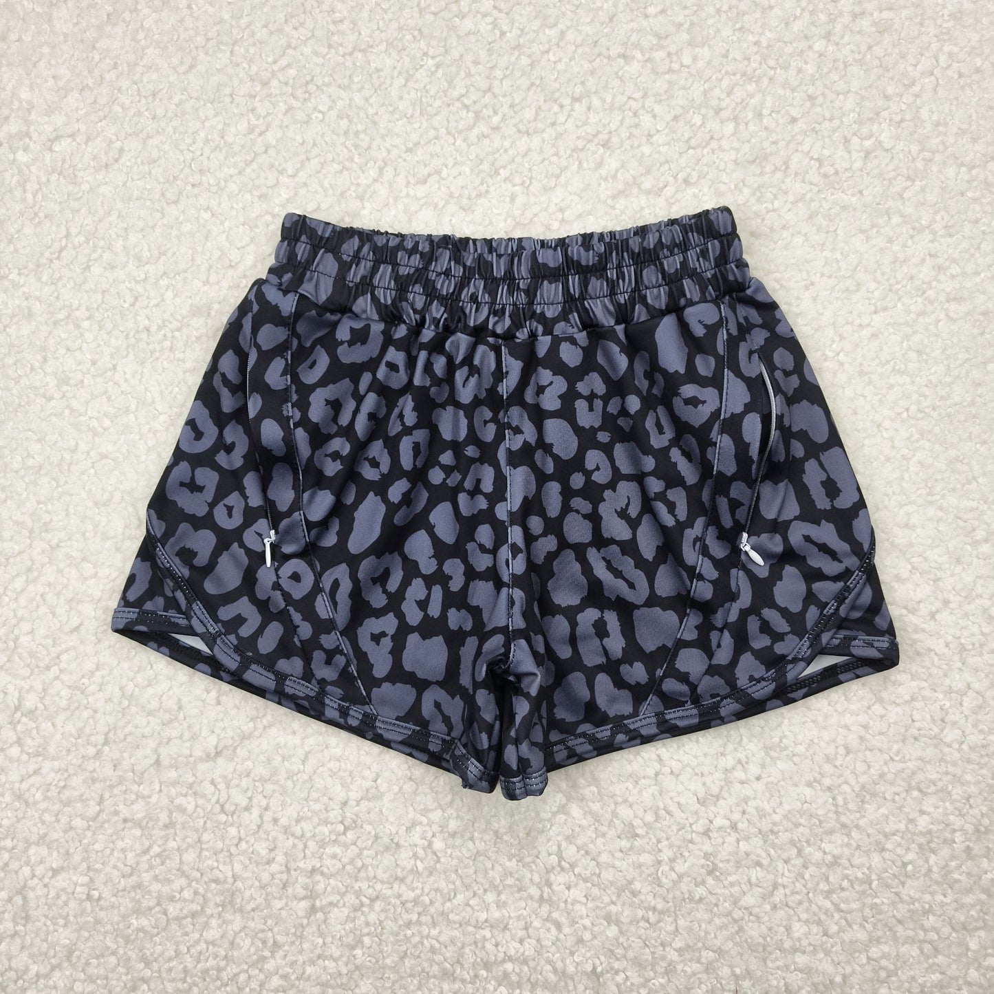 Mama and Me Colorful Leopard Sprinkles Yoga Active Shorts Bottoms