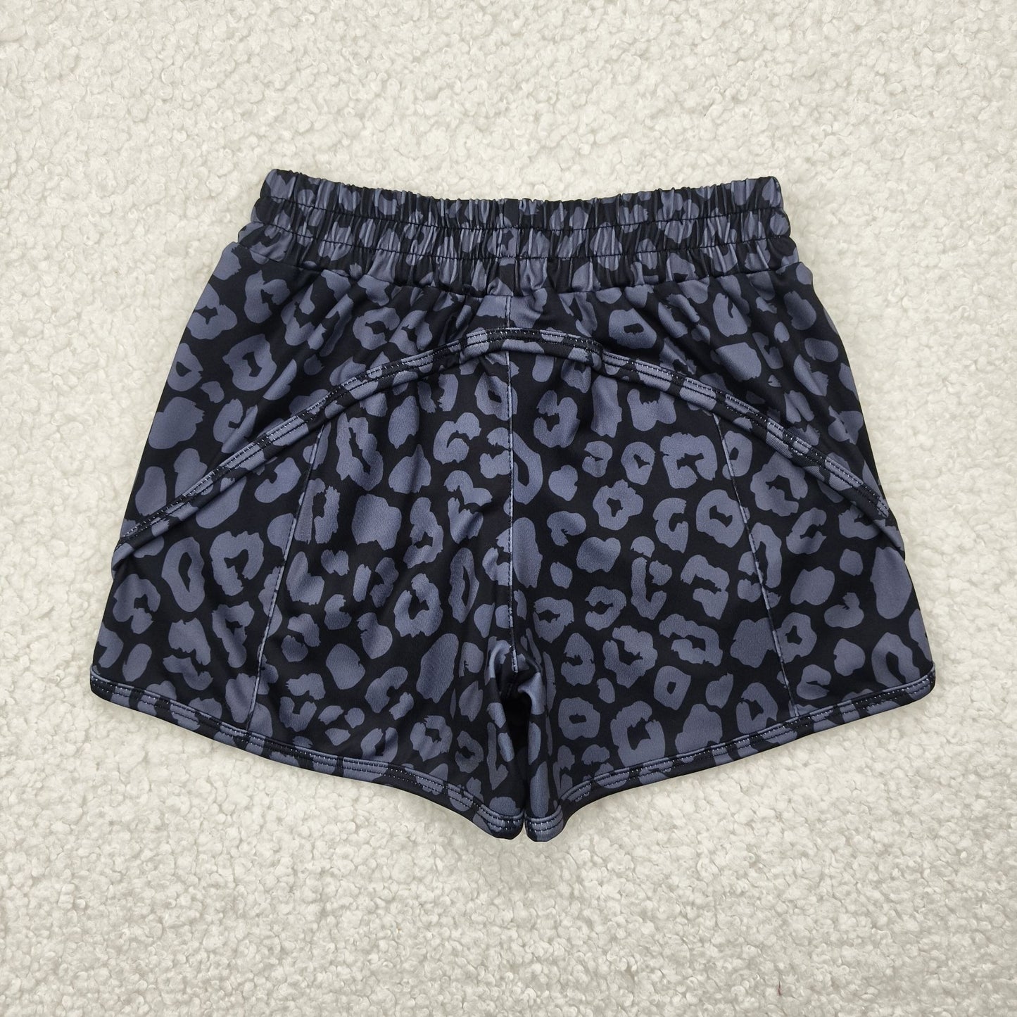 Mama and Me Colorful Leopard Sprinkles Yoga Active Shorts Bottoms