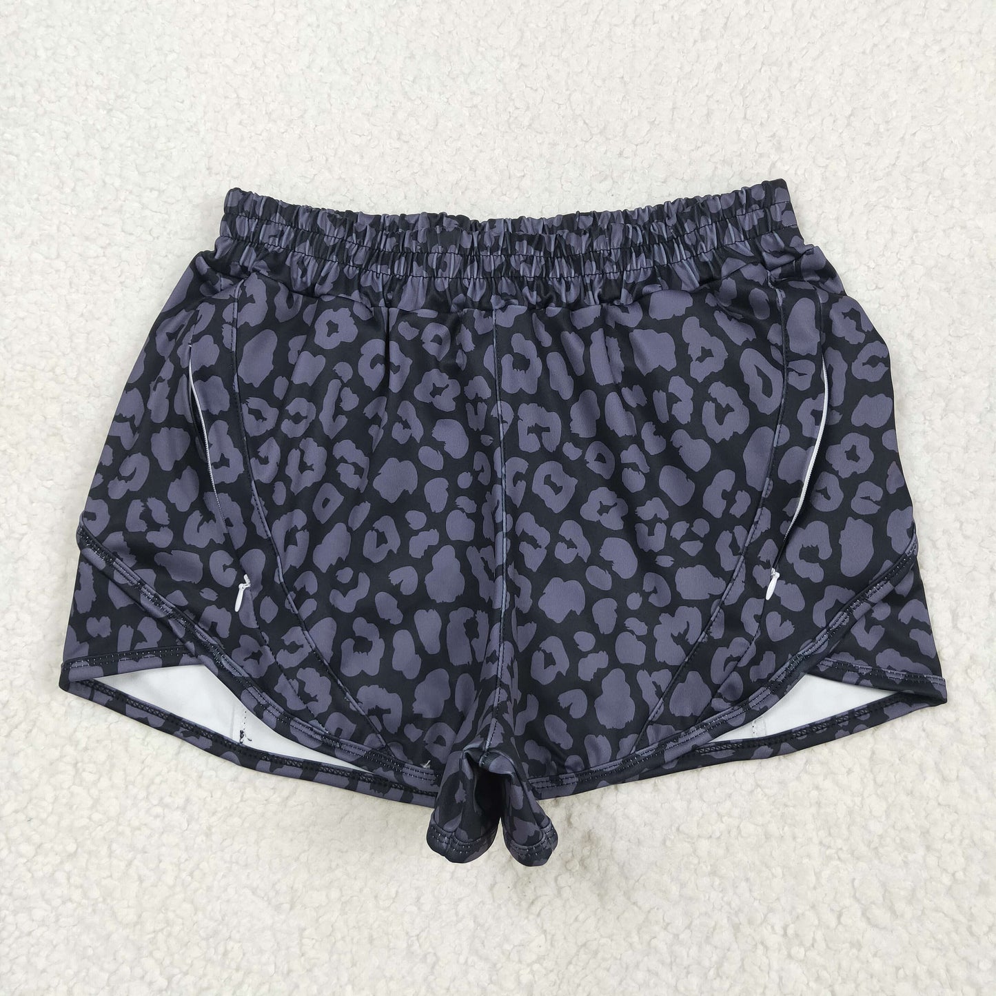Mama and Me Colorful Leopard Sprinkles Yoga Active Shorts Bottoms