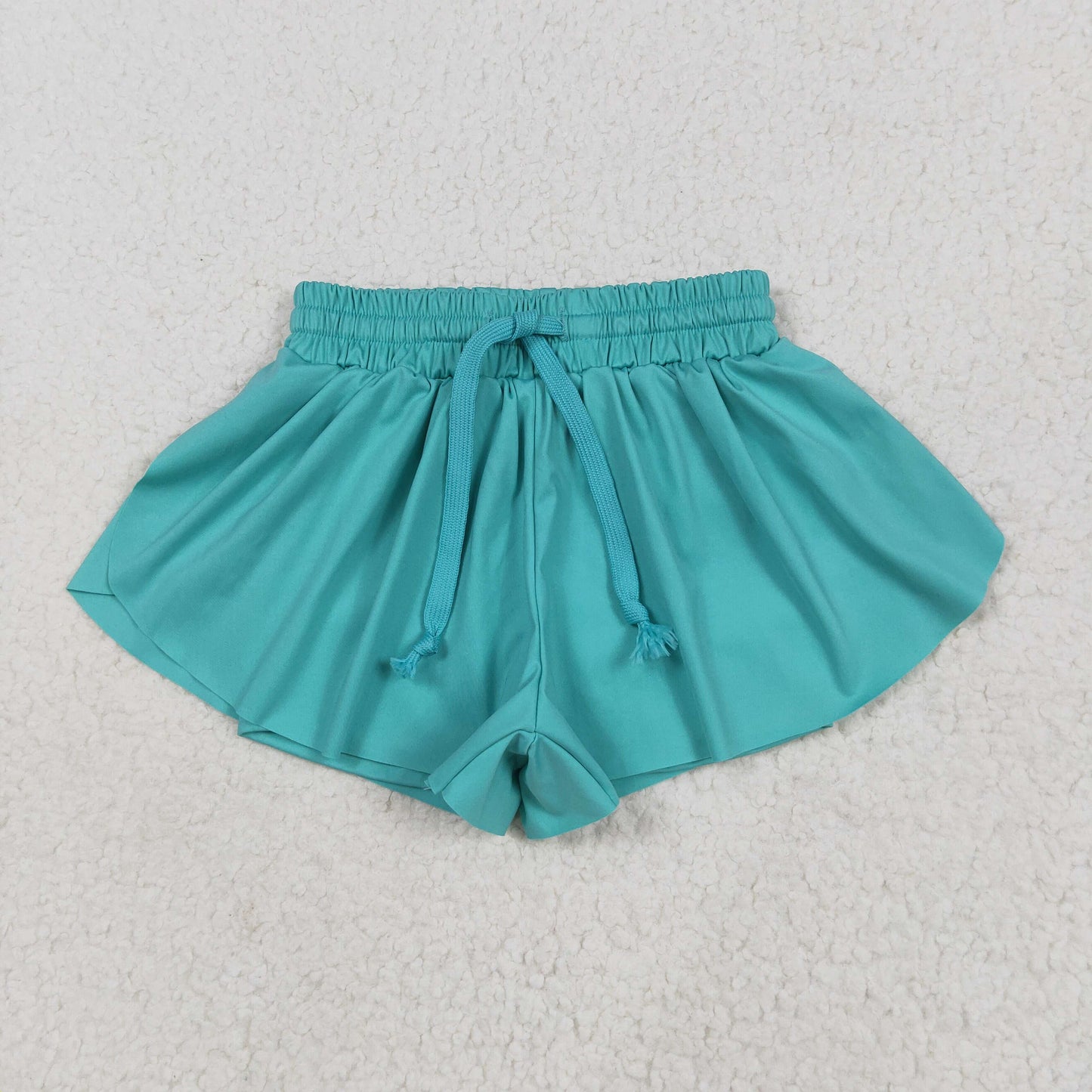 SS0553 Baby Girls Aqua Yoga Active Ruffle Shorts Bottom