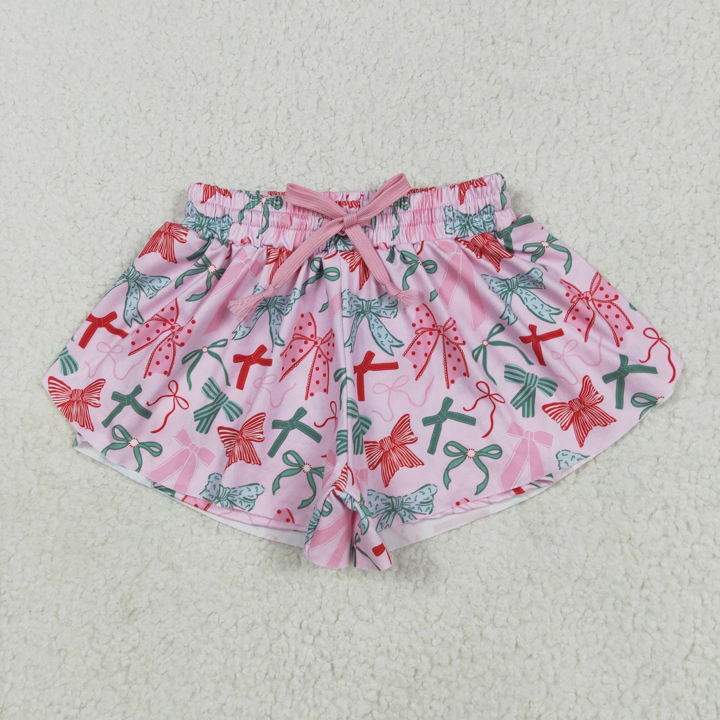 Sibling Baby Girls Colorful Bows Leopard Skorts Ruffle Summer Shorts Bottoms