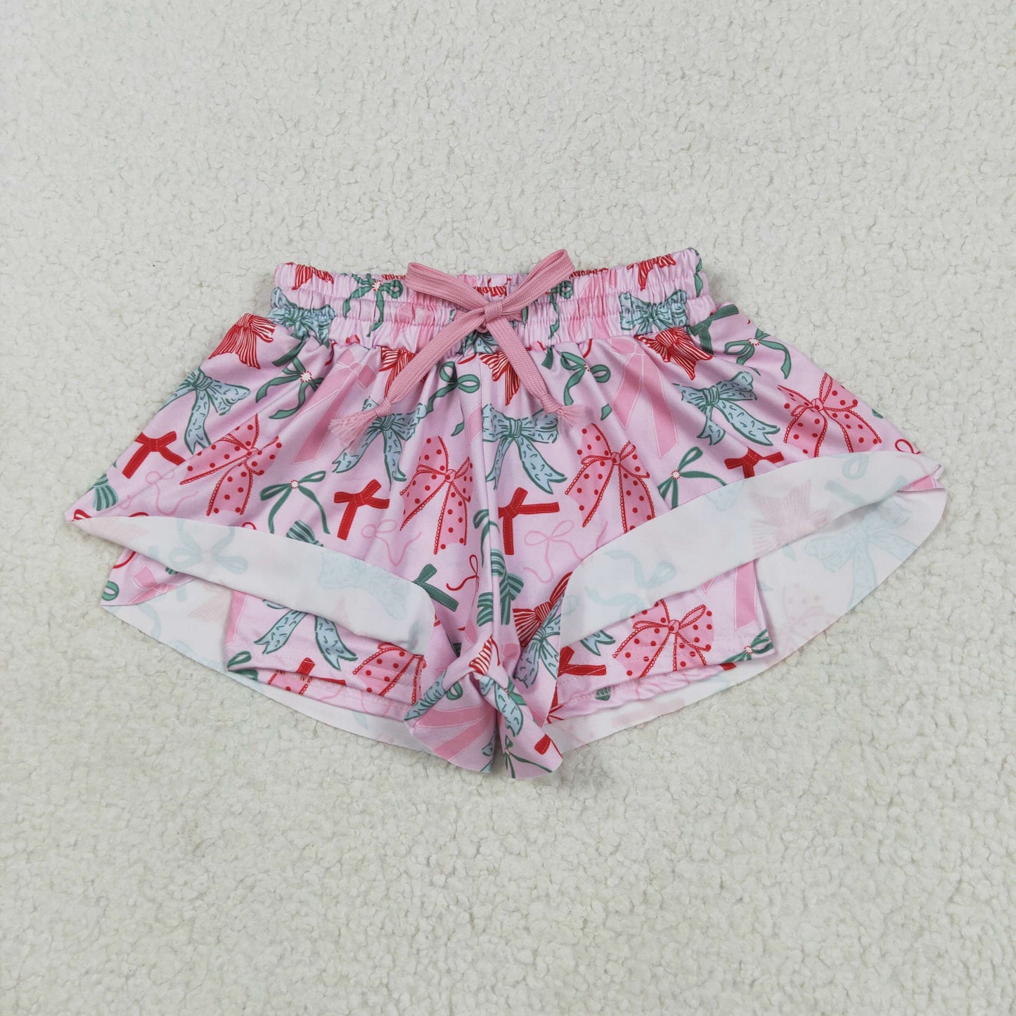 Sibling Baby Girls Colorful Bows Leopard Skorts Ruffle Summer Shorts Bottoms