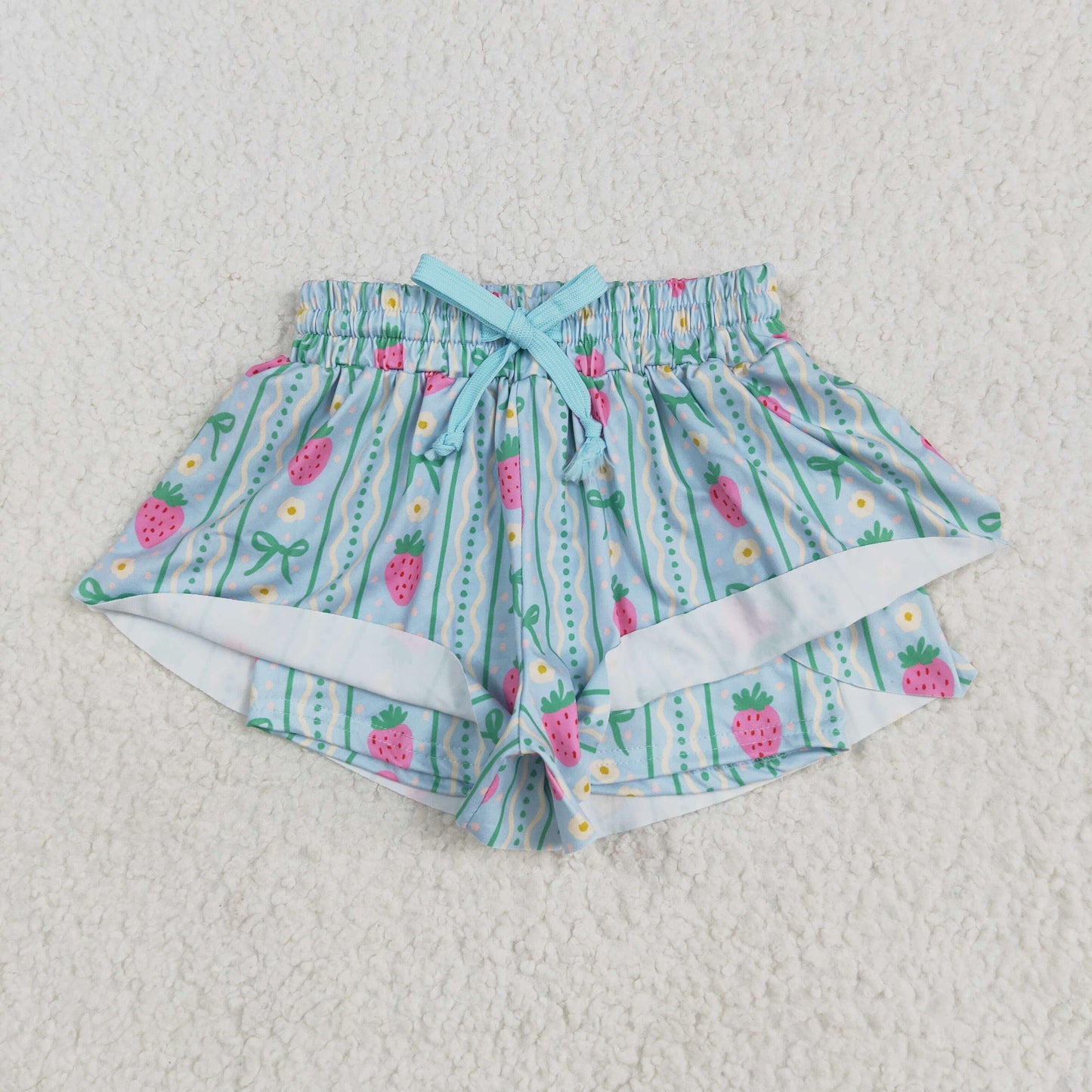 Sibling Baby Girls Colorful Bows Leopard Skorts Ruffle Summer Shorts Bottoms