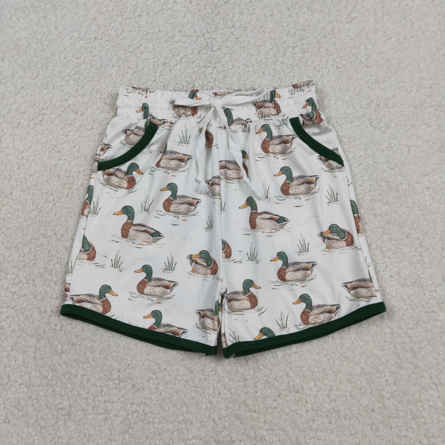 SS0677 Baby Boys Ducks Hunting Pockets Shorts Bottom