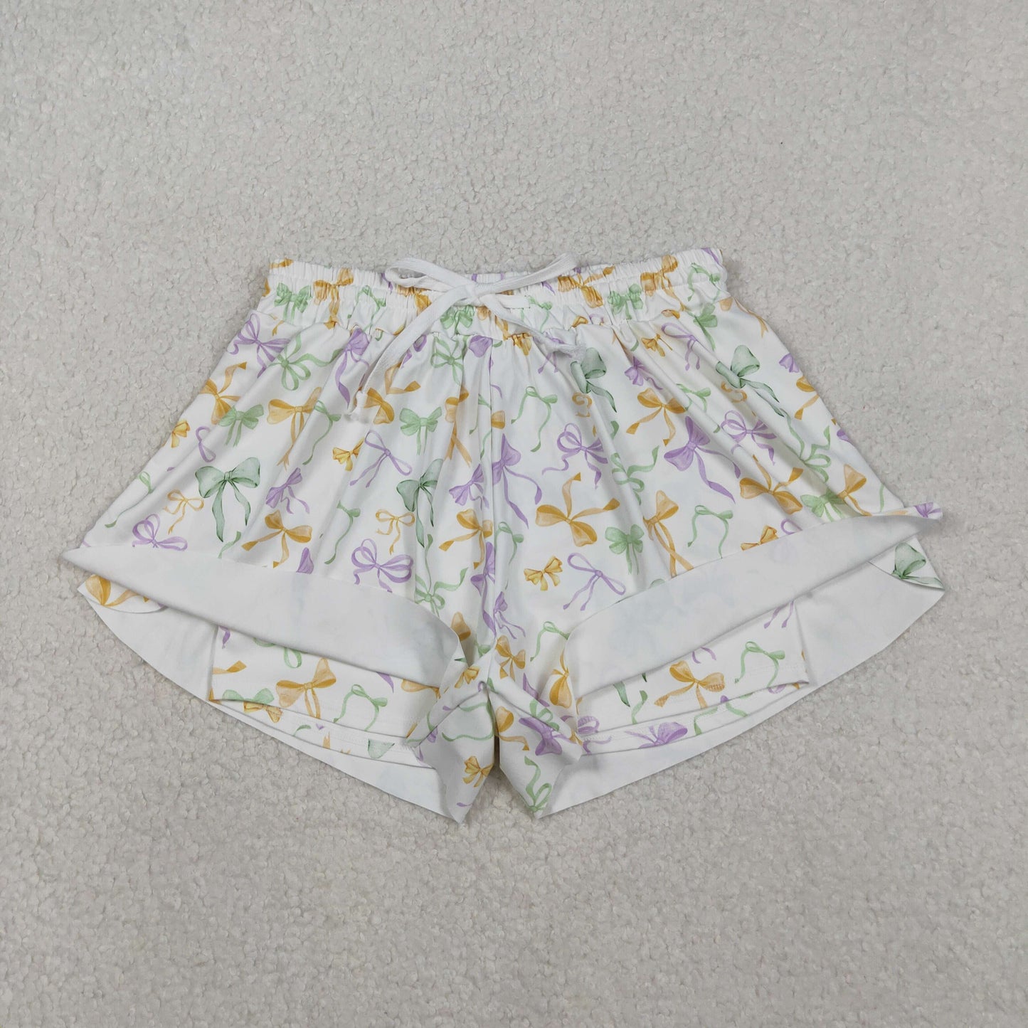 Mama and Me Mardigras Donuts Stripe Yoga Active Shorts Bottoms