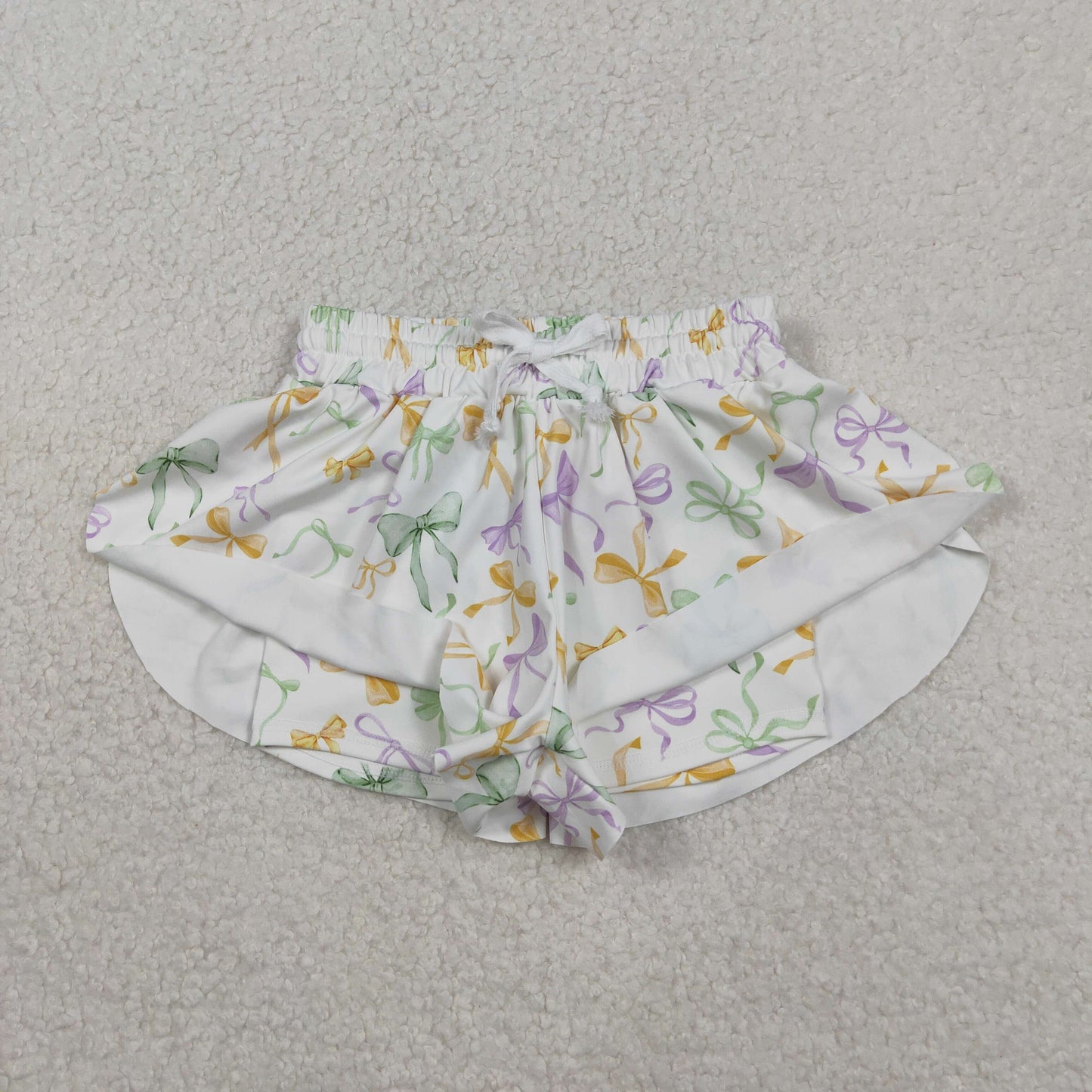 Mama and Me Mardigras Donuts Stripe Yoga Active Shorts Bottoms