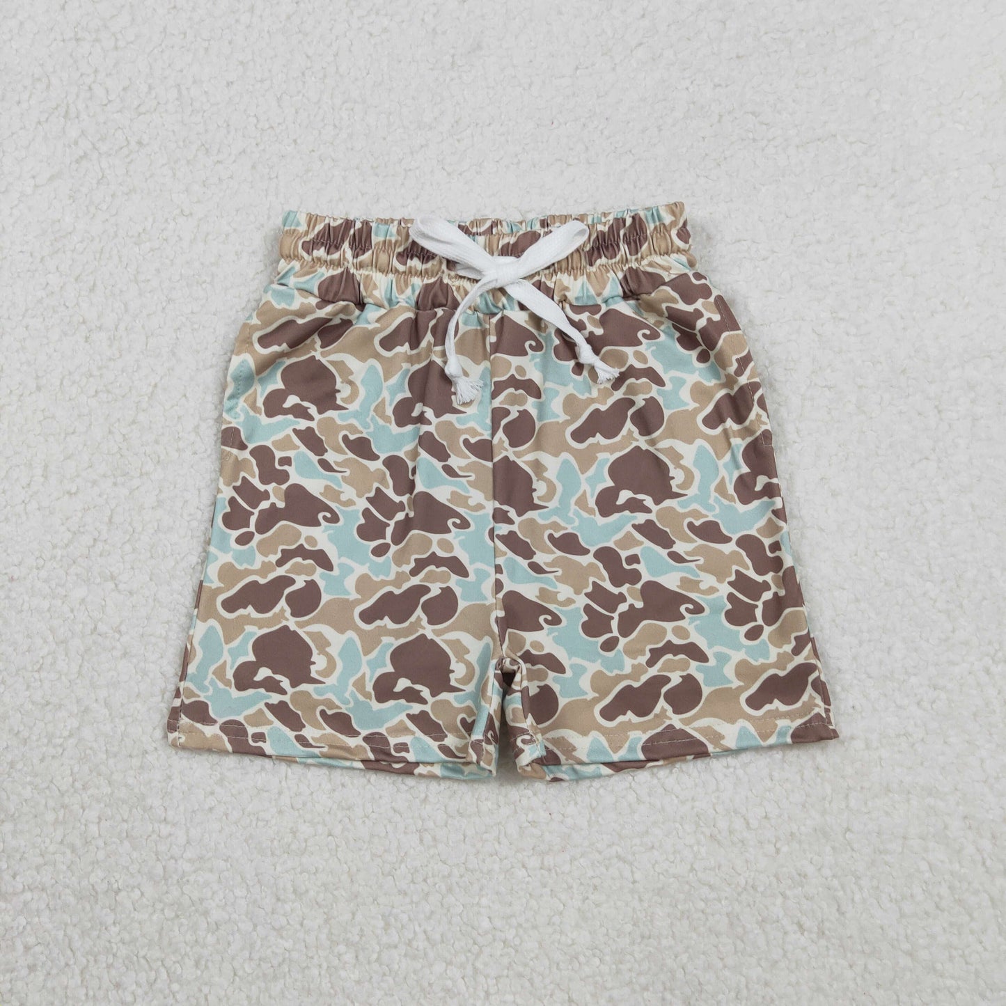 Sibling Baby Boys Southern Khaki Camo Polo Hoodie Tops Pockets Shorts Set Shorts Rompers