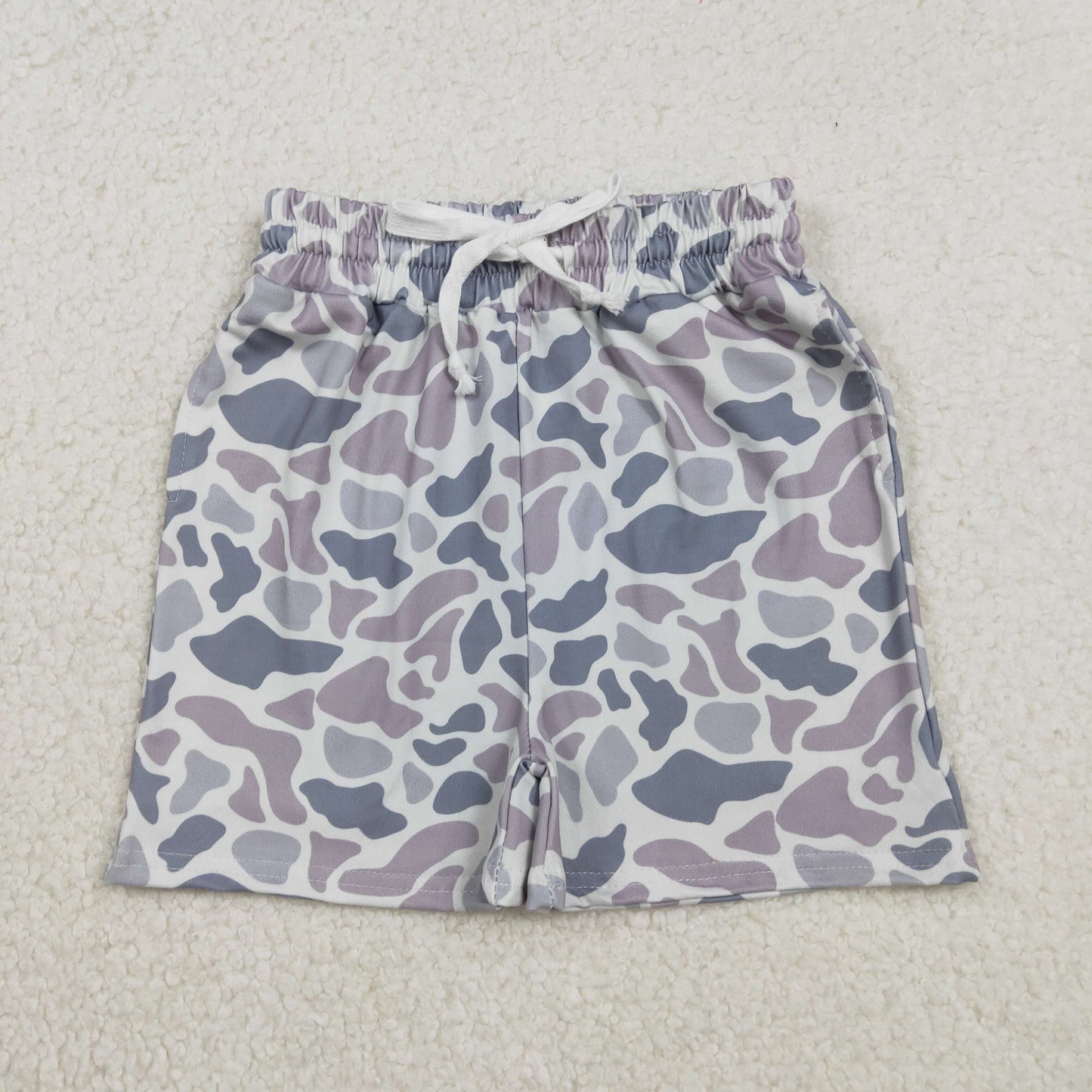Sibling Baby Boys Southern Light Grey Camo Shirts Tops Shorts Pockets Short Clothes Sets