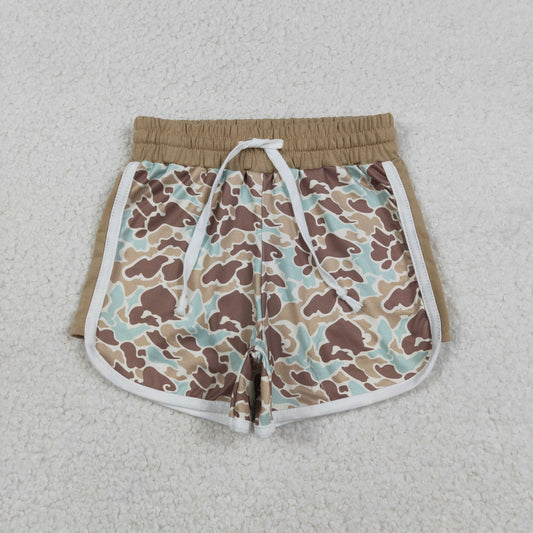SS0741 Baby Girls Southern Khaki Camo Shorts Bottom