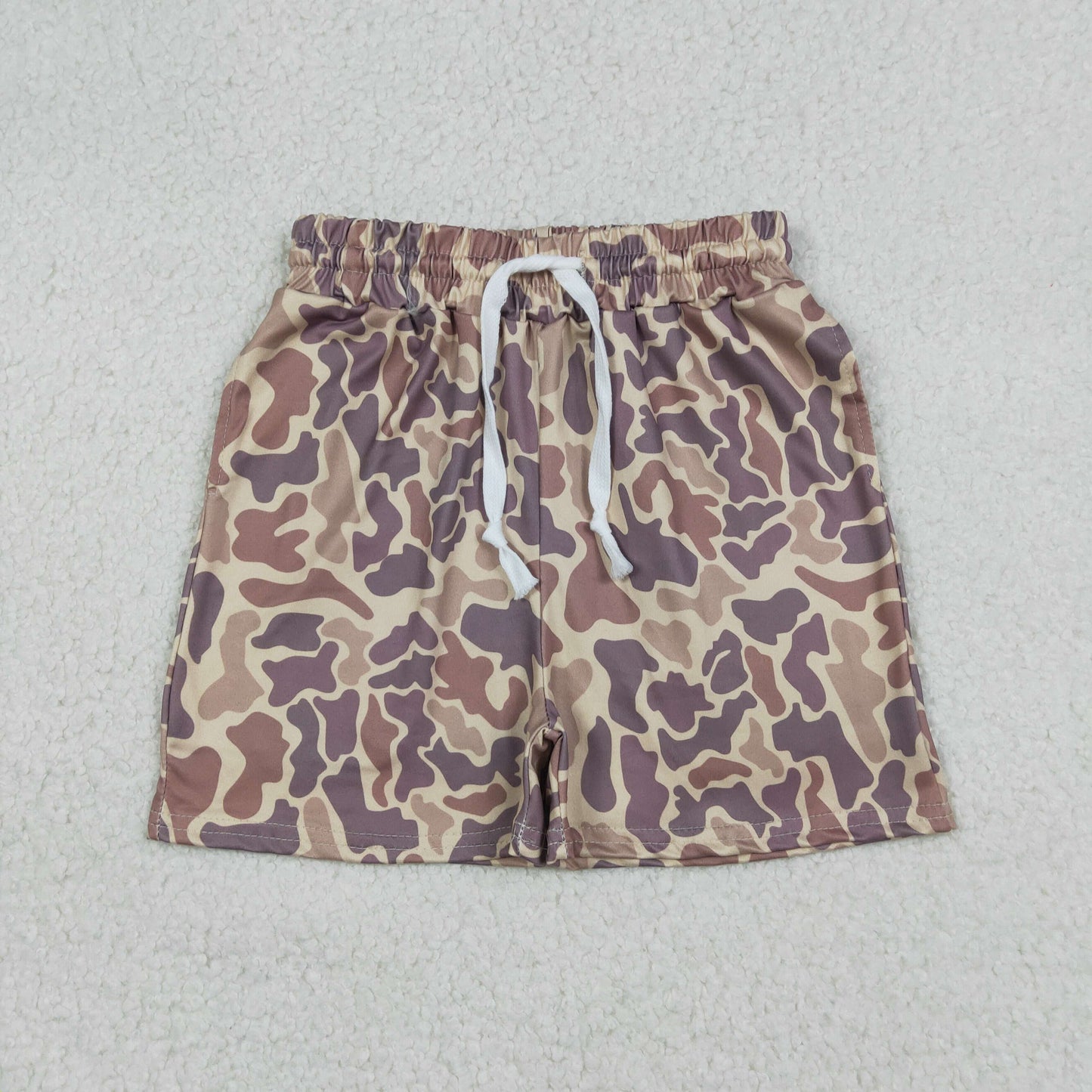 Mama and Me Girls Boys Southern Khaki Brown Camo Shorts Bottoms