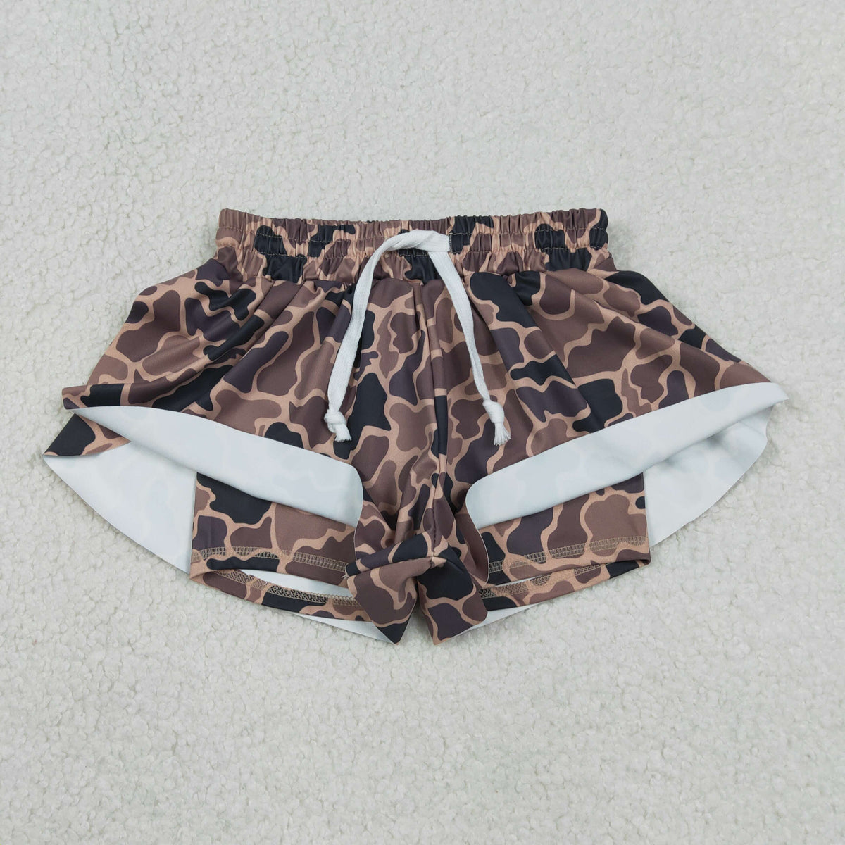 Sibling Baby Girls Camo Leopard Yoga Active Butterfly Shorts Bottoms