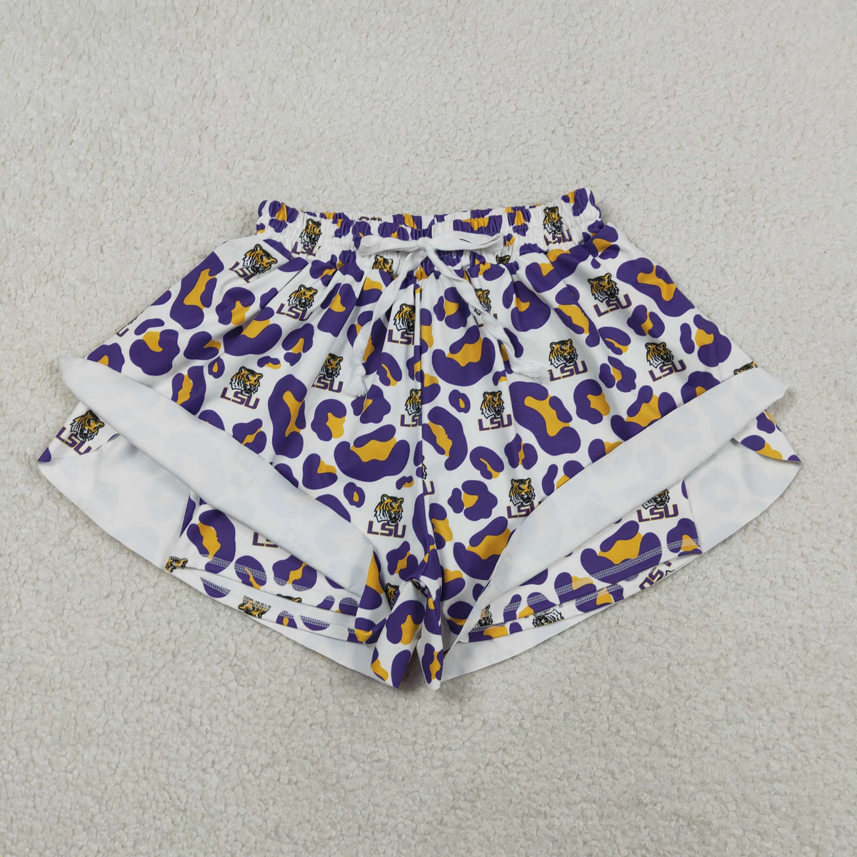 Sibling Adult Women Leopard Team Bows Camo Yoga Active Butterfly Shorts Bottom