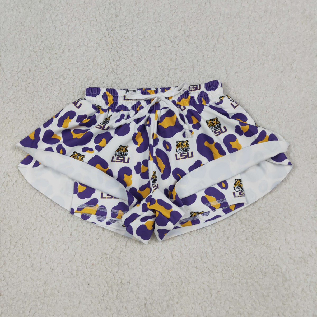 Mama and Me Girls Camo Leopard Yoga Active Butterfly Shorts Bottoms