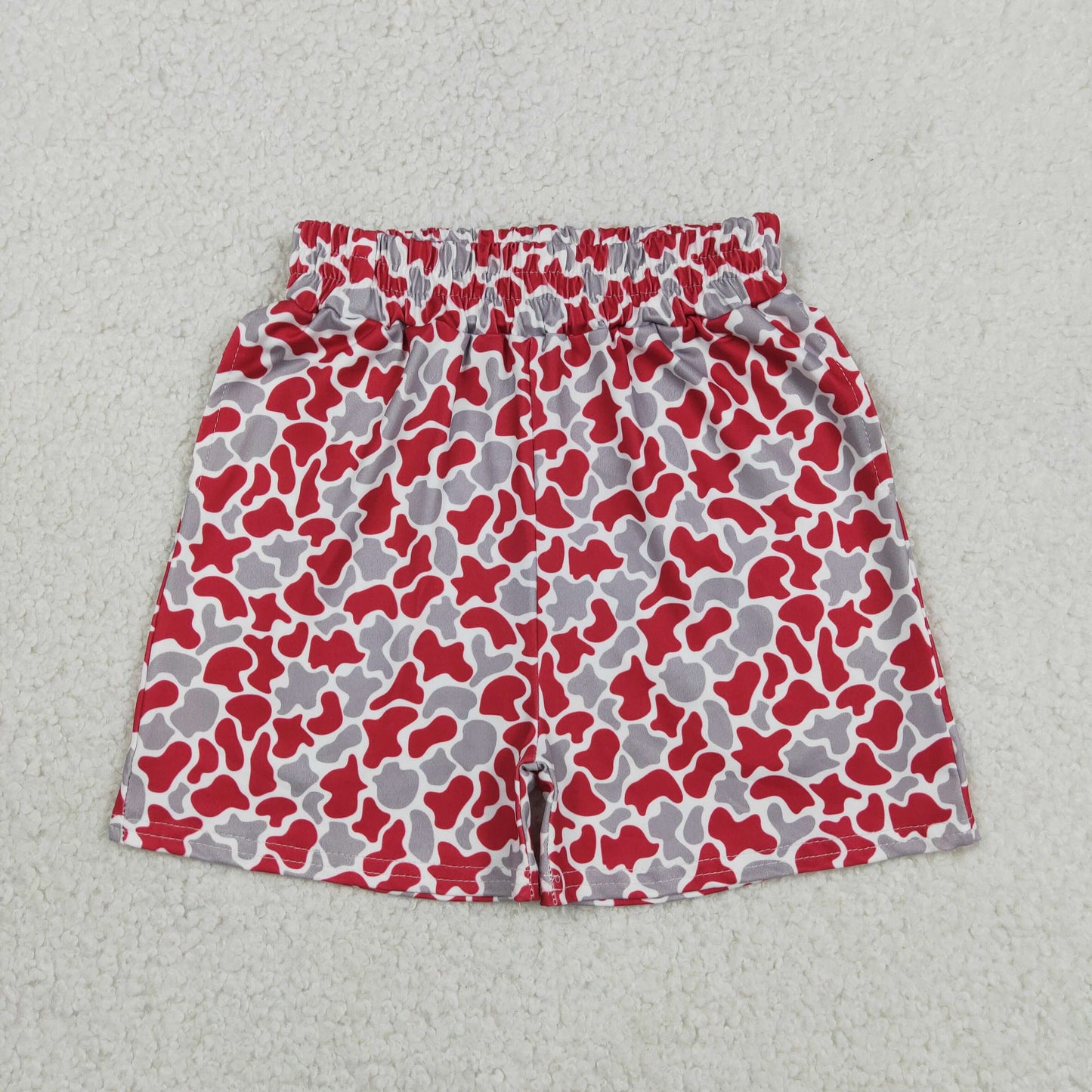 Sibling Baby Boys Southern Team Camo Print Shorts Bottom