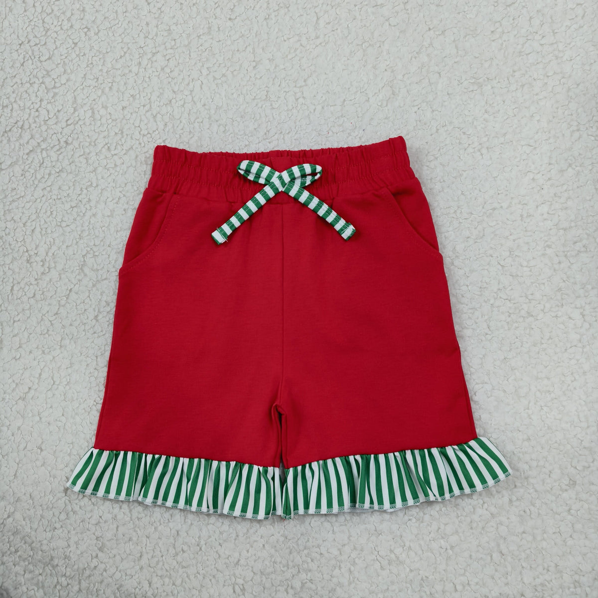 Sibling Baby Girls Long Flutter Sleeves Shirts Top Pockets Ruffle Shorts Pants Clothes Sets