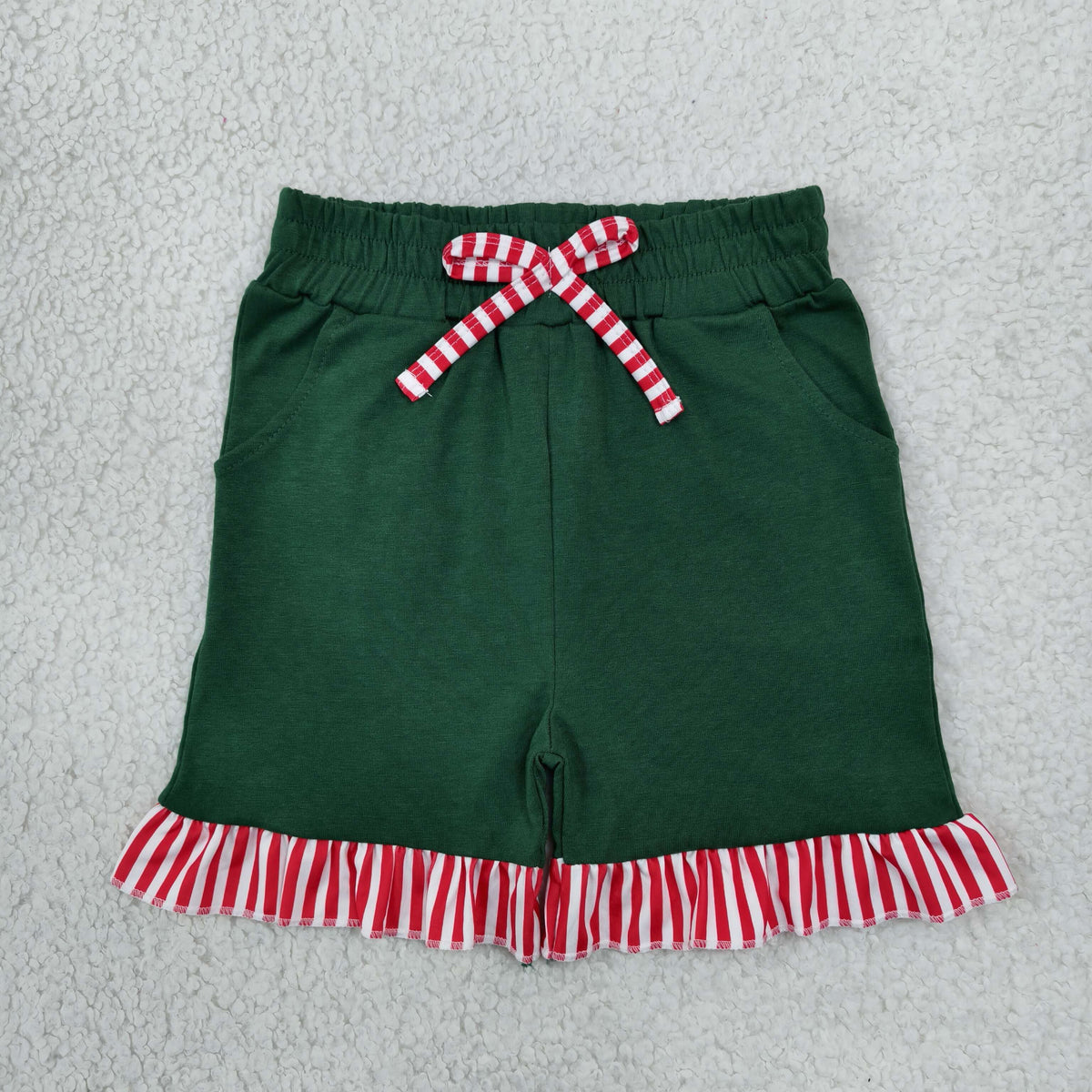 Sibling Baby Girls Long Flutter Sleeves Shirts Top Pockets Ruffle Shorts Pants Clothes Sets