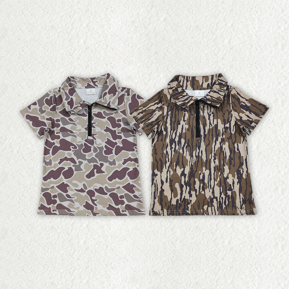 Sibling Baby Girls Southern Camo Zip Pullovers Tops