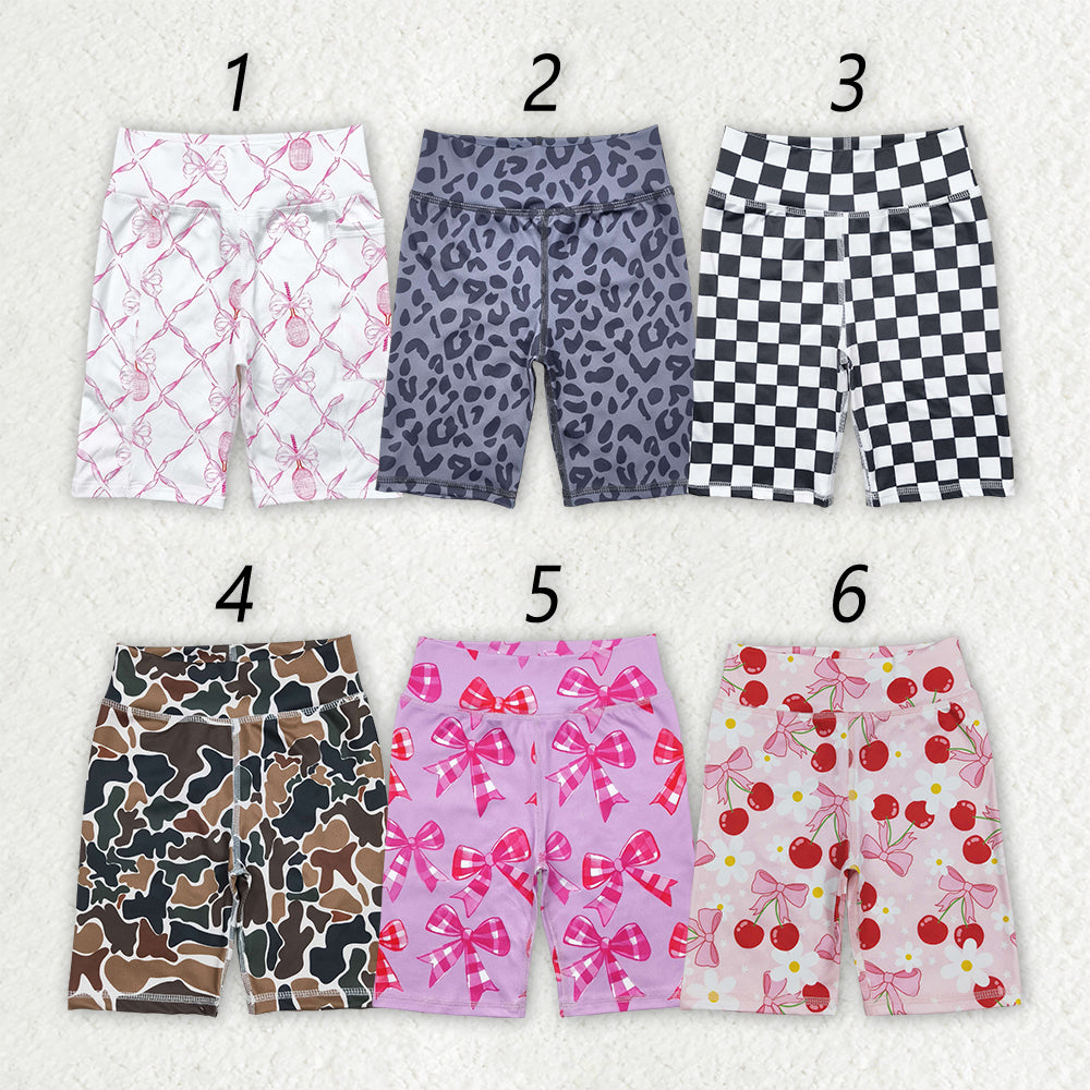 6 Colors Sibling Baby Girls Tennis Yoga Biking Shorts Bottoms