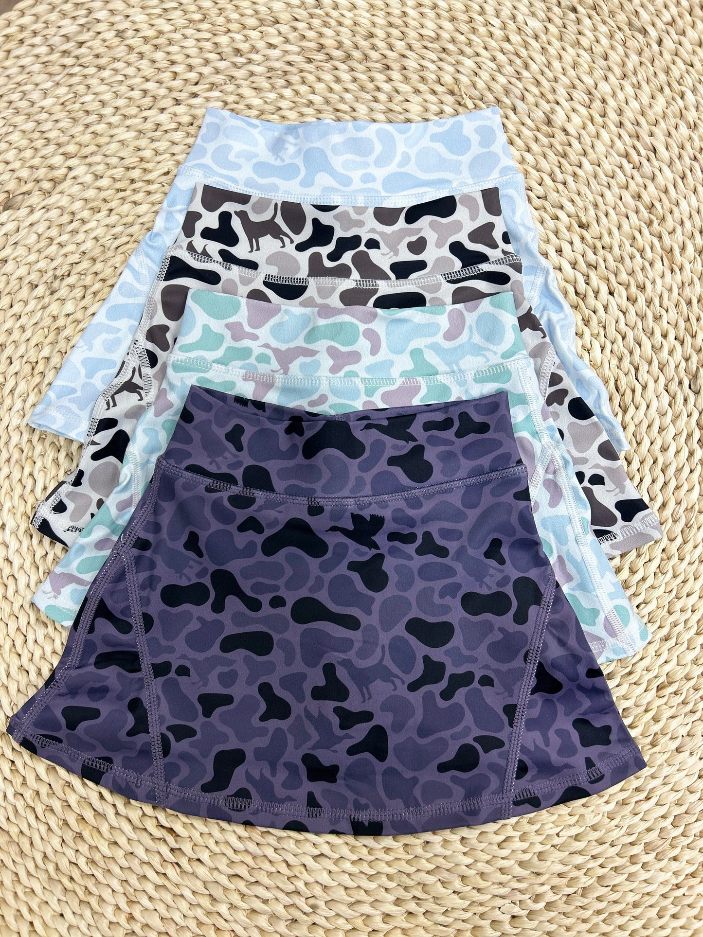 Sibling Baby Girls Western Ducks Camo Yoga Skorts Bottom
