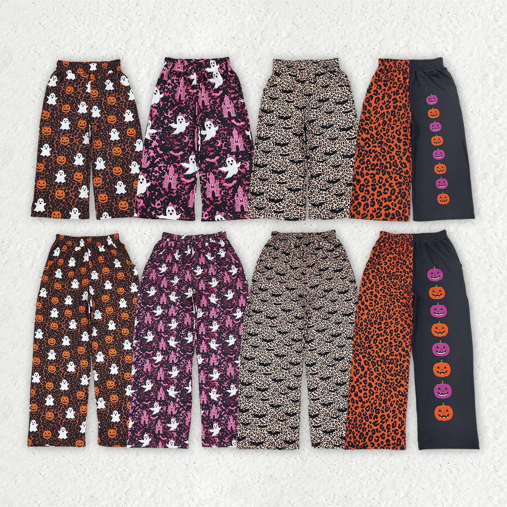 Mama and Me Girls Ghost Pumpkins Bats Pockets Flare Pants Bottom