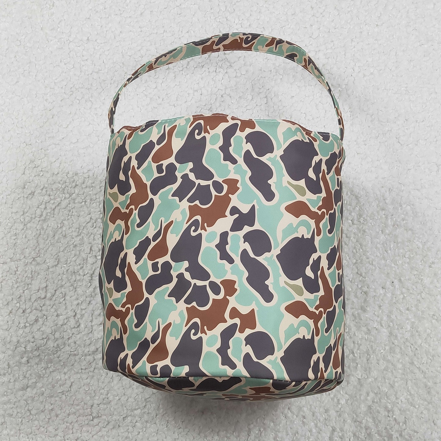 Embroidery Rabbits Baby Kids Southern Green Camo Easter Lunch Boxes Bags