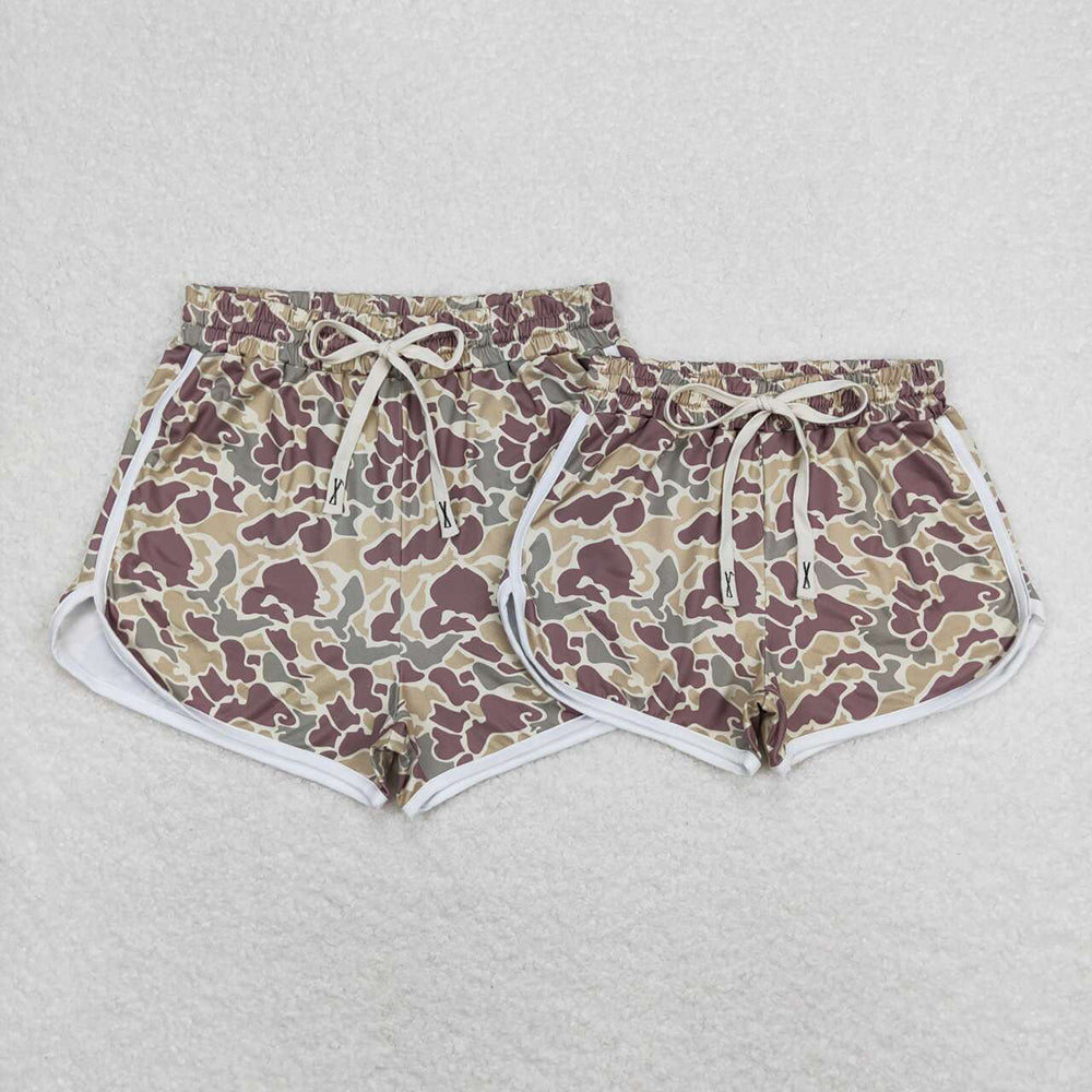 Mommy and Me Baby Girls Khaki Camo Summer Shorts Bottom