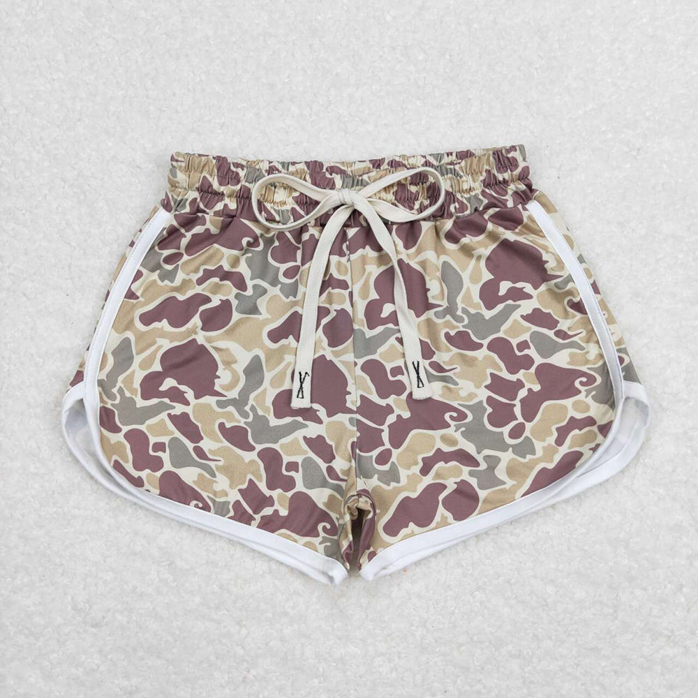 Mommy and Me Baby Girls Khaki Camo Summer Shorts Bottom