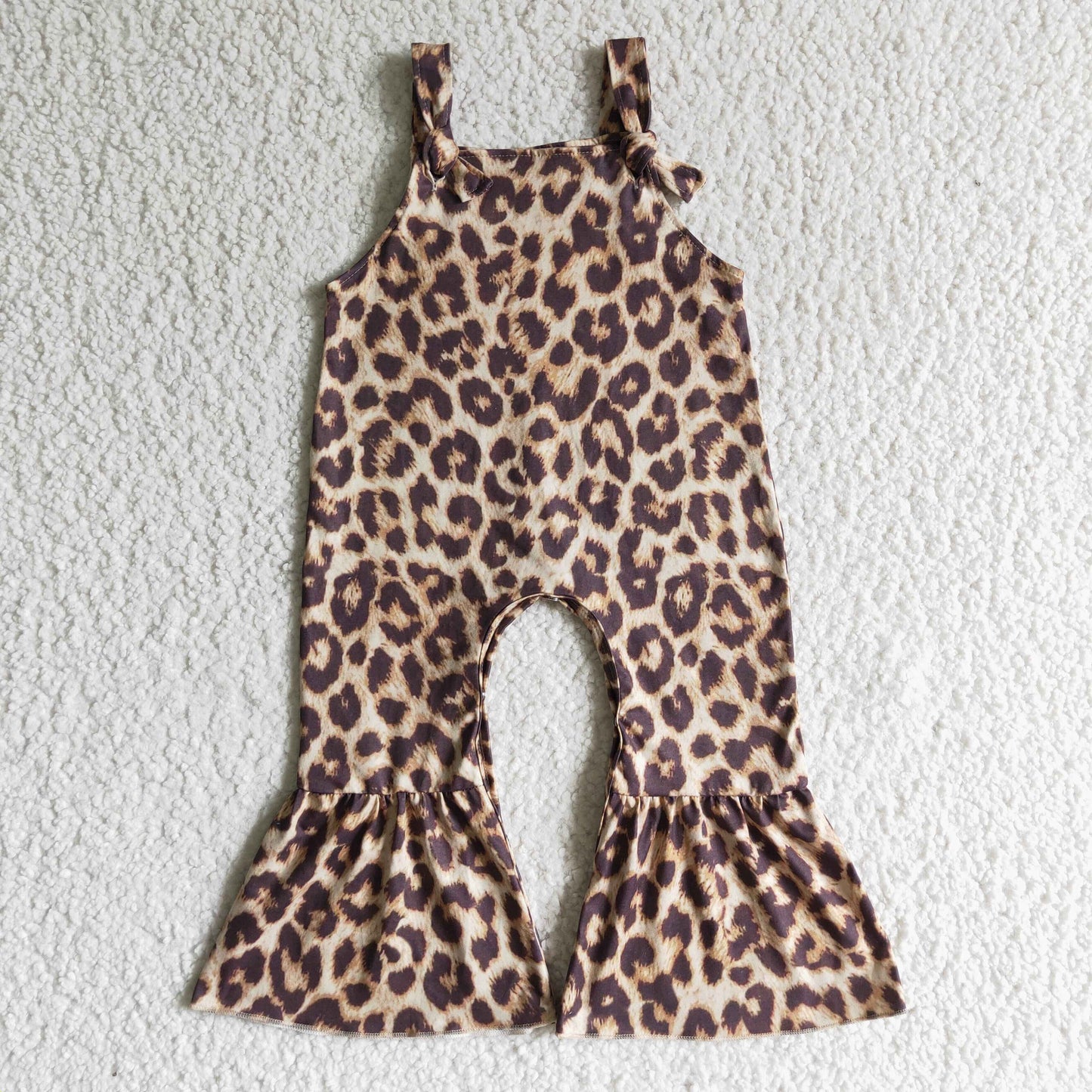SR0087 Leopard Sleeveless Romper