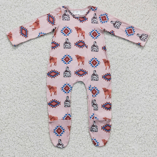 Western Pink Romper