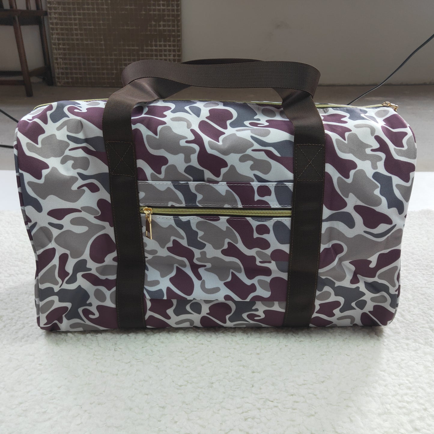 BA0034 Lavender Camouflage Gym Bags Traveling Bags